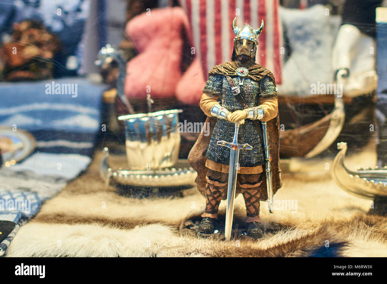 Viking / Warrior / Solder Vintage Brass Figurine / Statuette of an Ancient  Viking -  UK