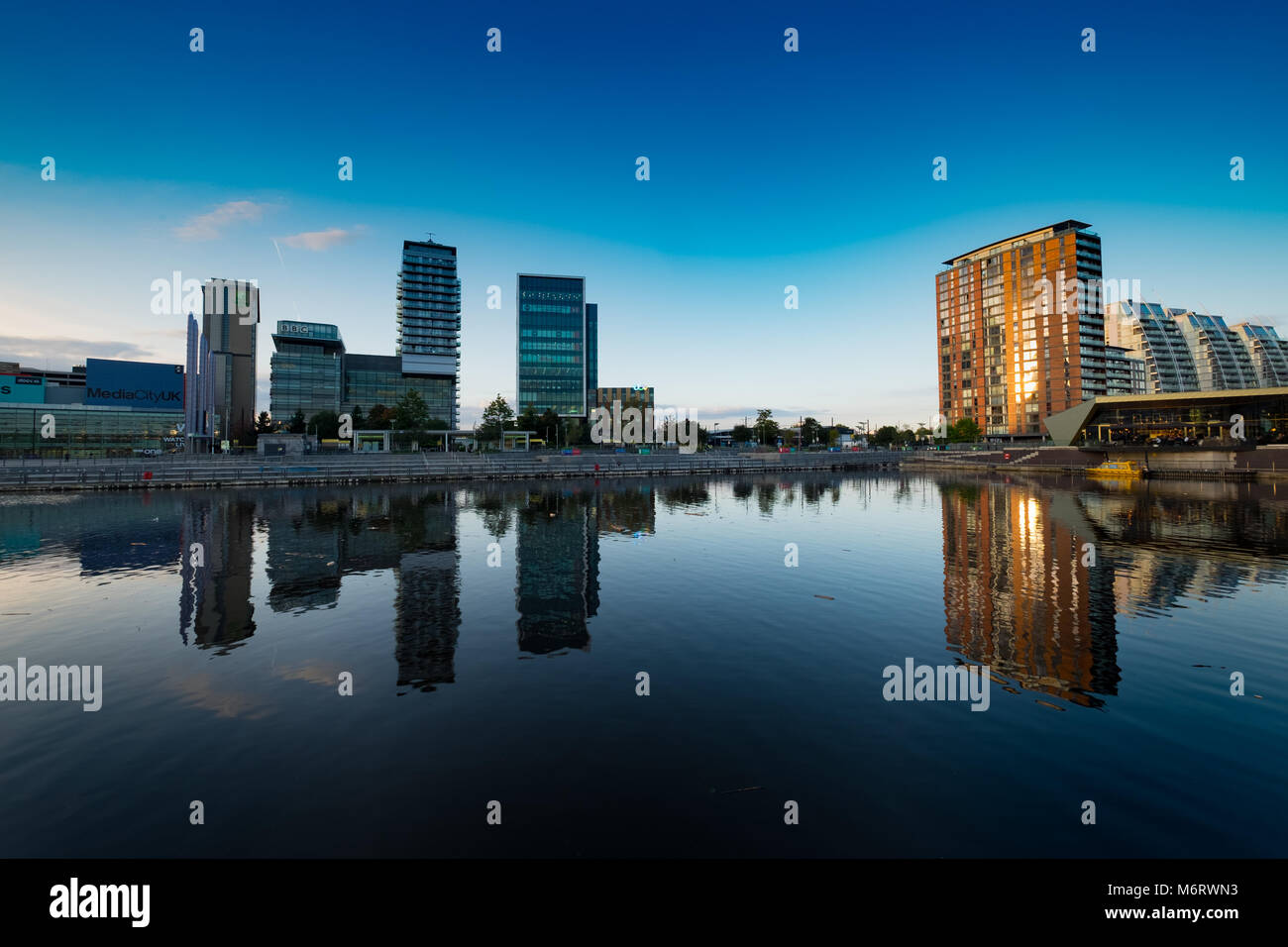 Salford Quays Media City, Manchester Stock Photo