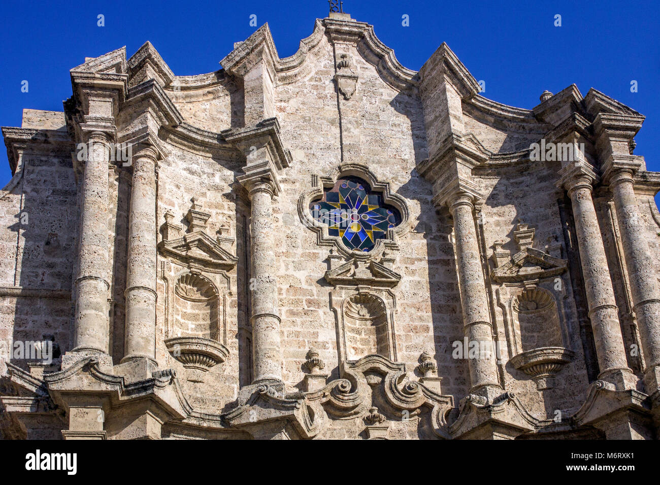 La Catedral de la Virgen María de la Concepción Inmaculada de La Habana - facade Stock Photo