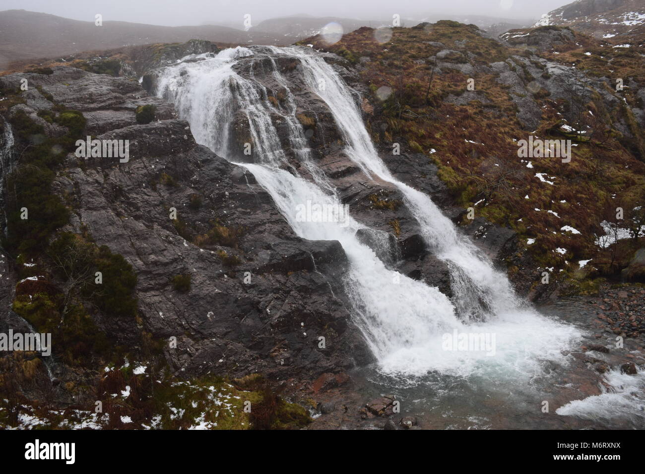 'glencoe' 'glen etive' 'wild deer' 'Scottish highlands' 'mountains' 'waterfalls' 'wilderness' 'posing' 'lochs' 'glens'. Stock Photo