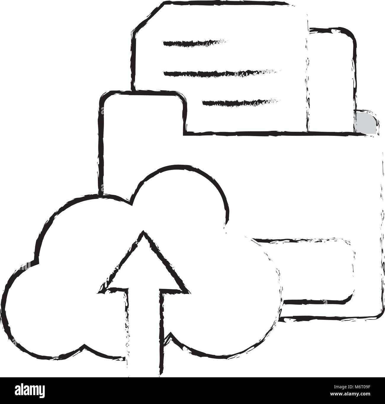 Documents Loading Image Virtual documents Black and White Stock Photos & Images - Alamy
