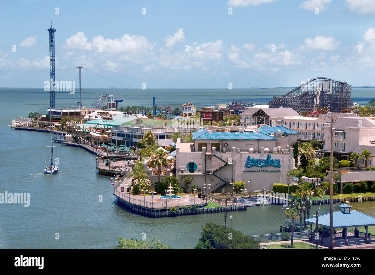 Kemah Boardwalk in Kemah, Texas, USA Stock Photo Alamy