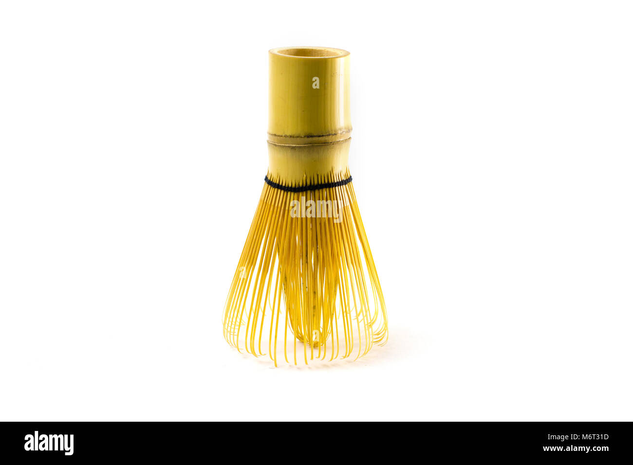 Bamboo whisk for matcha tea isolated on white background. Traditional