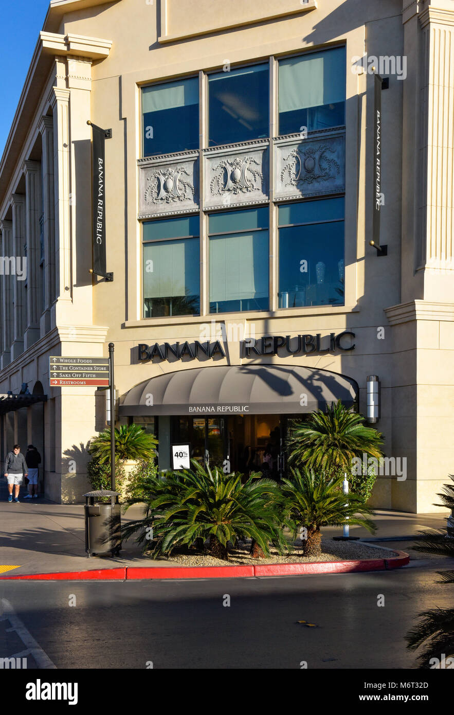 Banana Republic Storefront at the Town Center Mall in Las Vegas, Nevada. Stock Photo