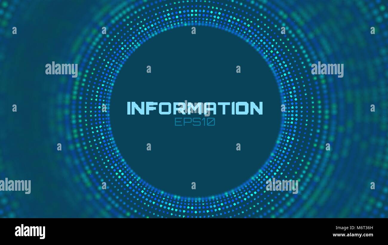 Vector abstract colorful big data information sorting visualization. Social network, financial analysis of complex databases. Visual information complexity clarification. Stock Vector