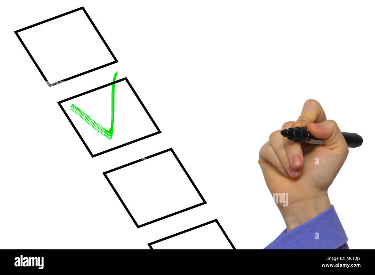 checking-list-with-check-sign-isolated-on-white-stock-photo-alamy