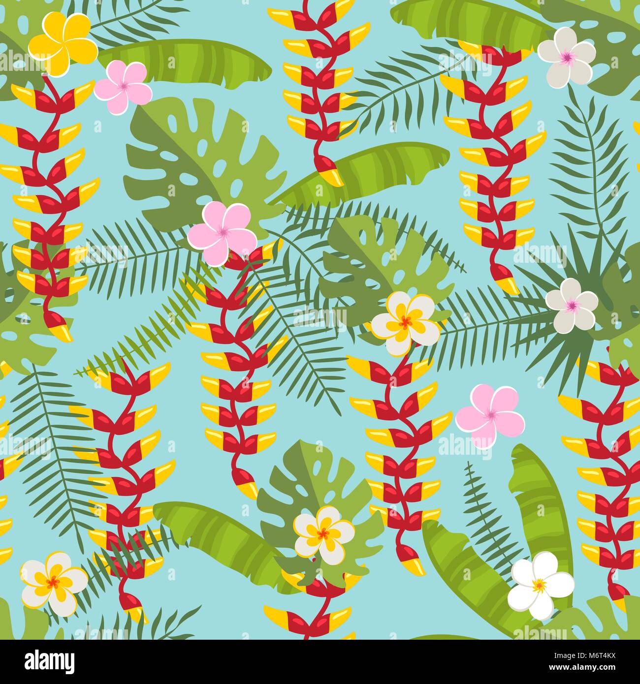 tropical seamless pattern 3 Stock Vector Image & Art - Alamy