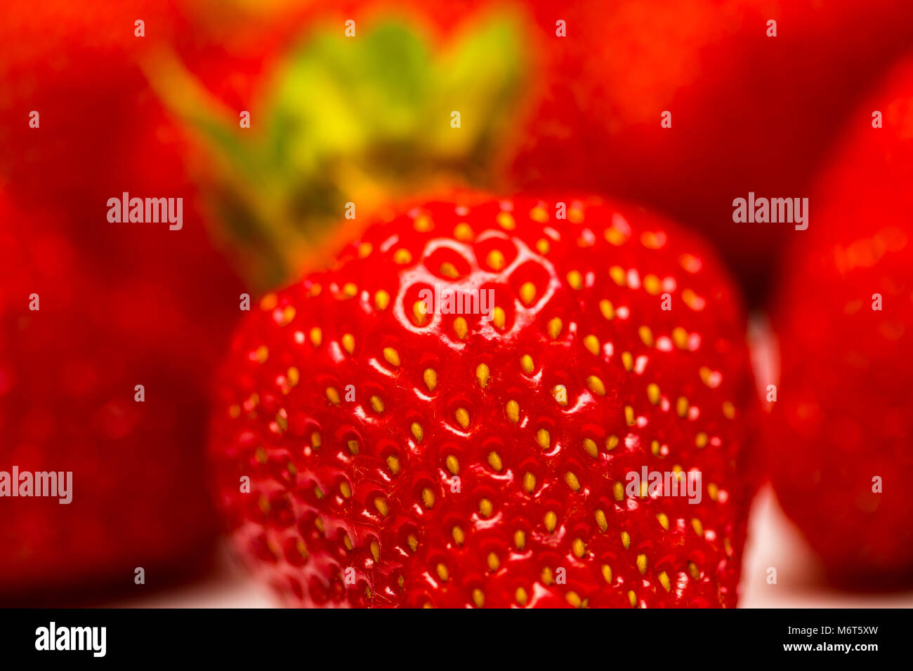 A set of fresh strawberry isolated on white background Stock Photo - Alamy