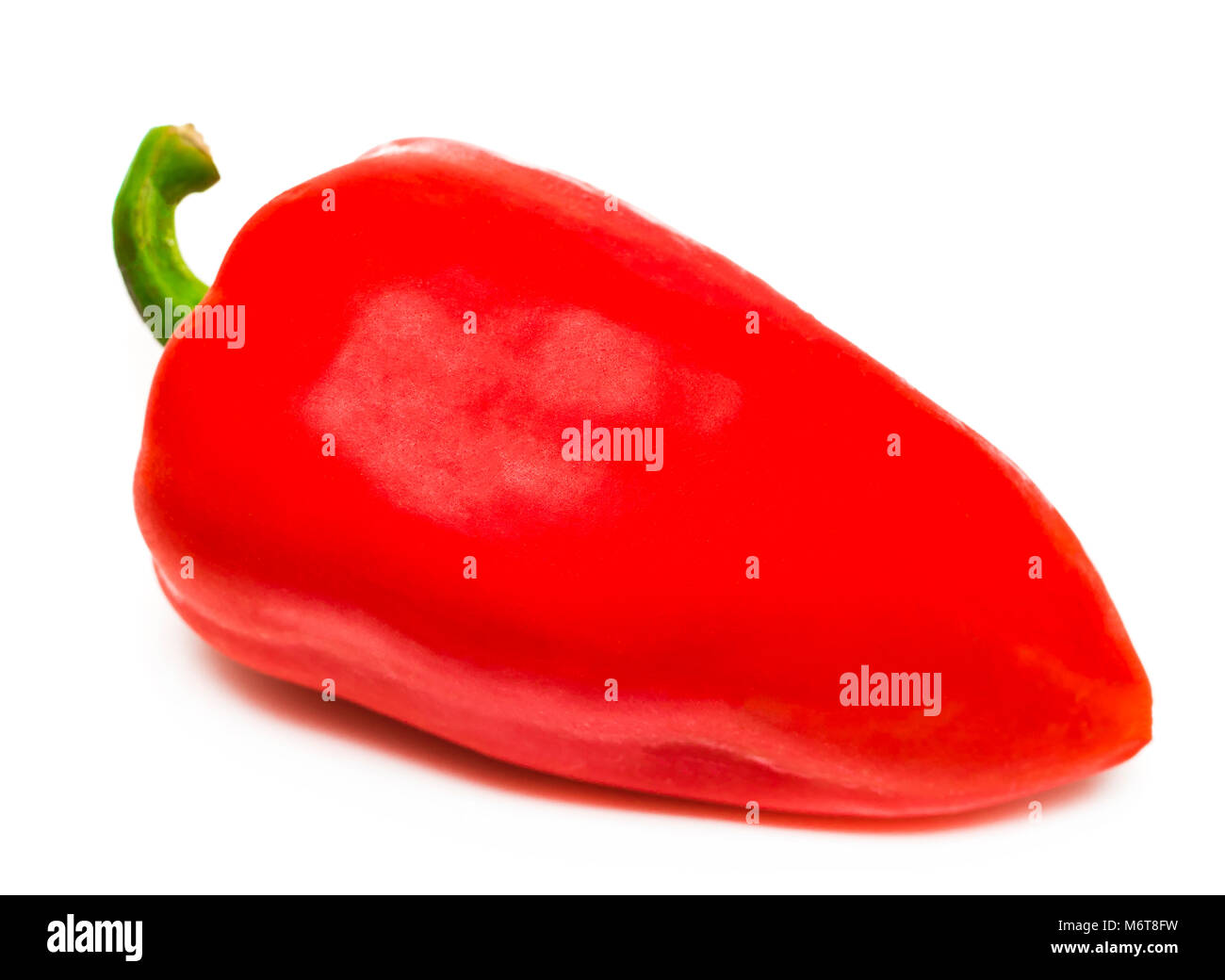 Red pepper isolated on a white background Stock Photo - Alamy
