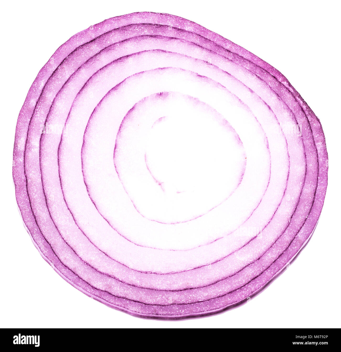red onions isolated on white background, top view Stock Photo - Alamy