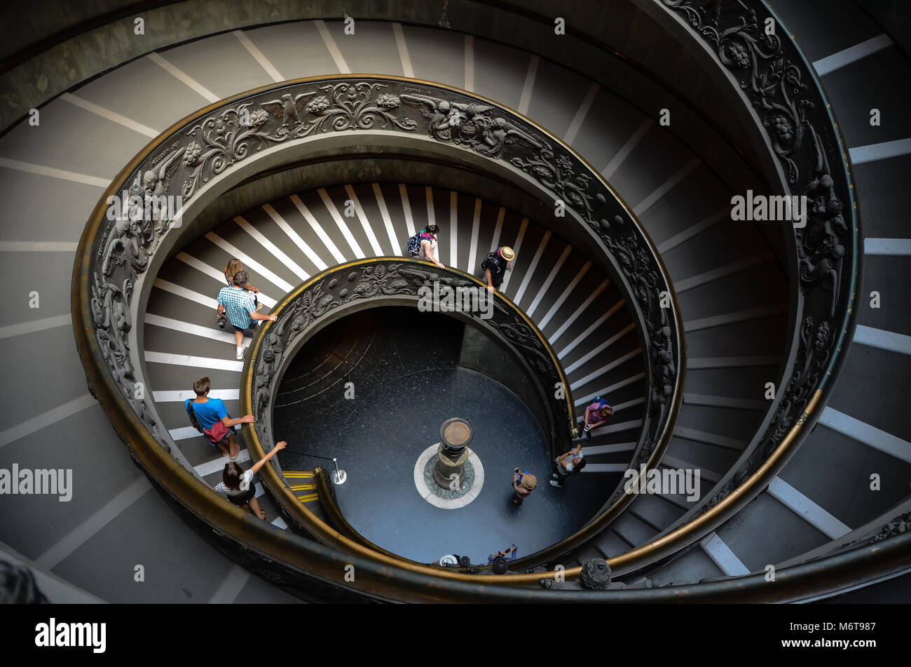 Vatican City Museum Staircase, Rome, Italy Stock Photo Alamy