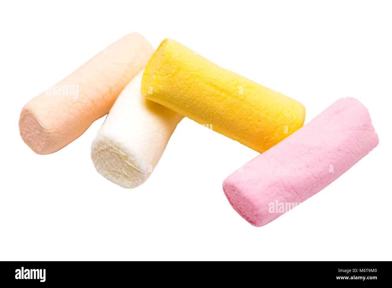 colorful marshmallows candy isolated on white background Stock Photo ...