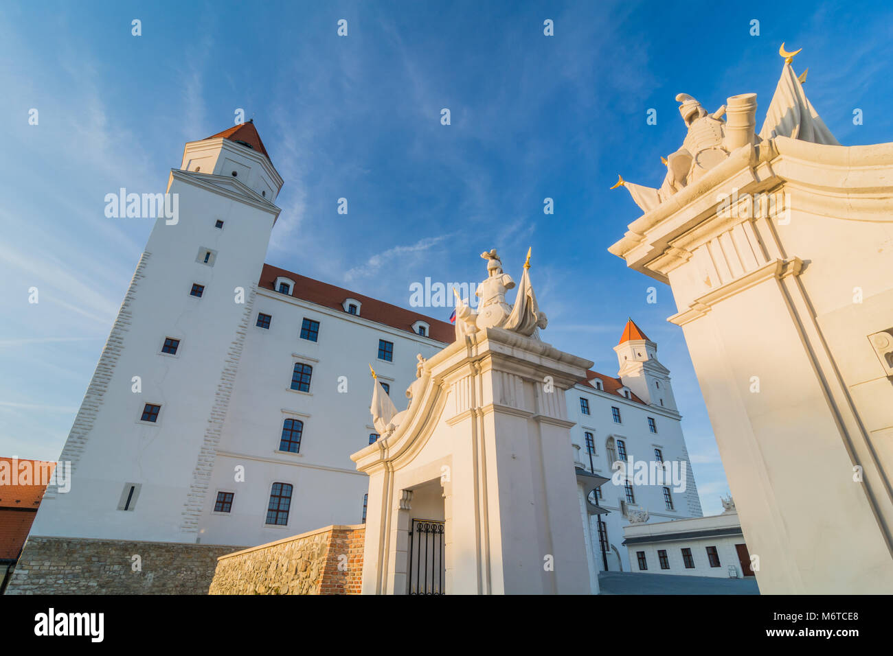 The Hrad castle in Bratislava, the Slovak capital Stock Photo