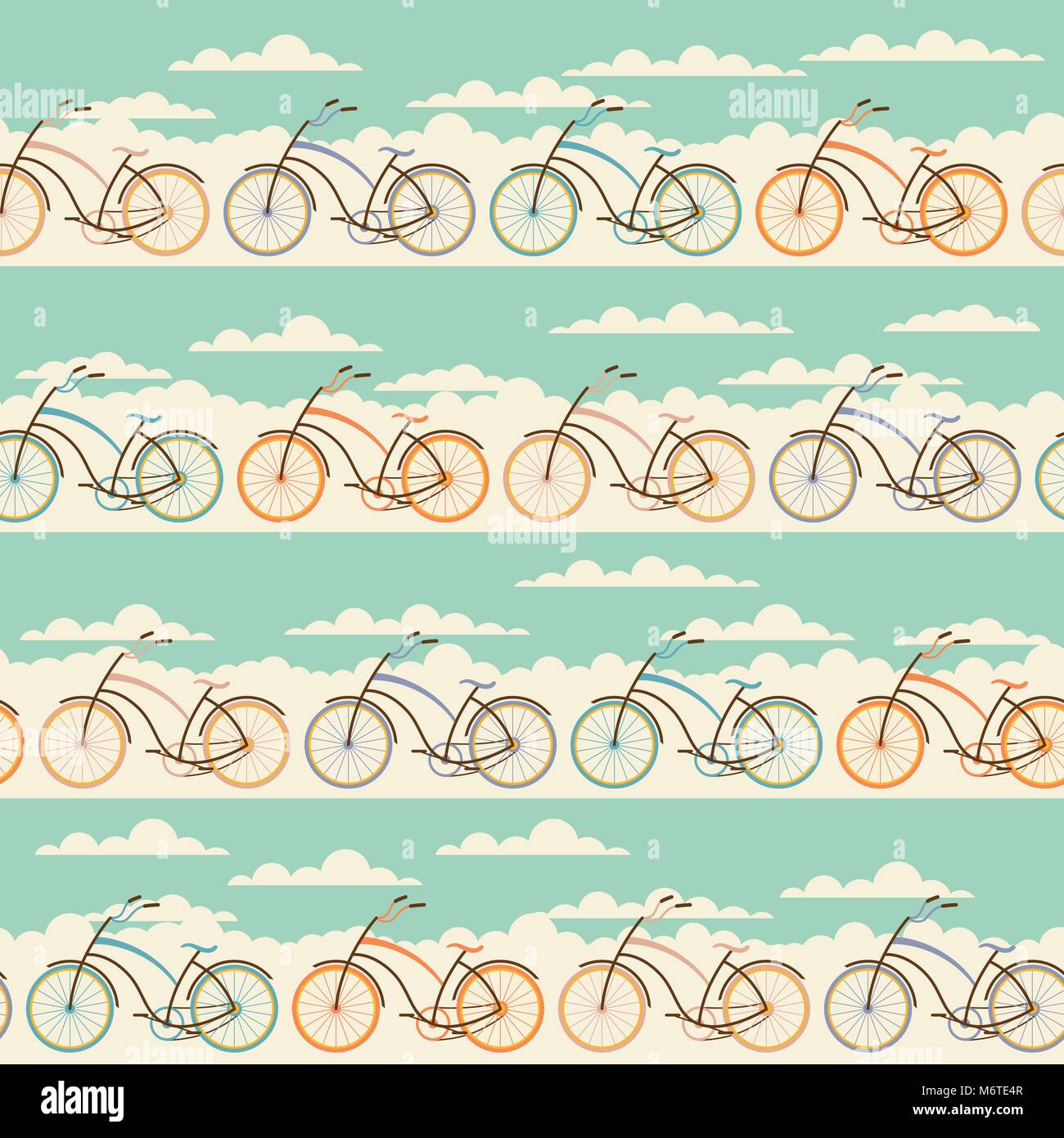 Seamless pattern in retro style Stock Vector Image & Art - Alamy