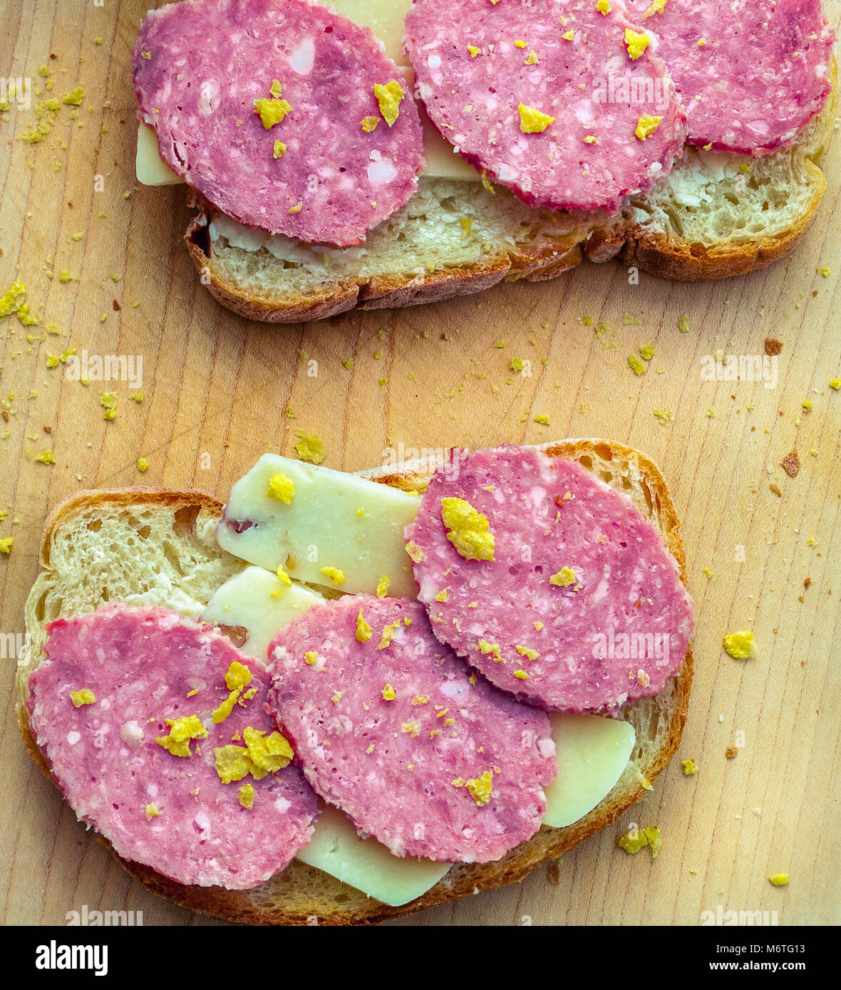 Salami and pepperoni sandwich hires stock photography and images Alamy