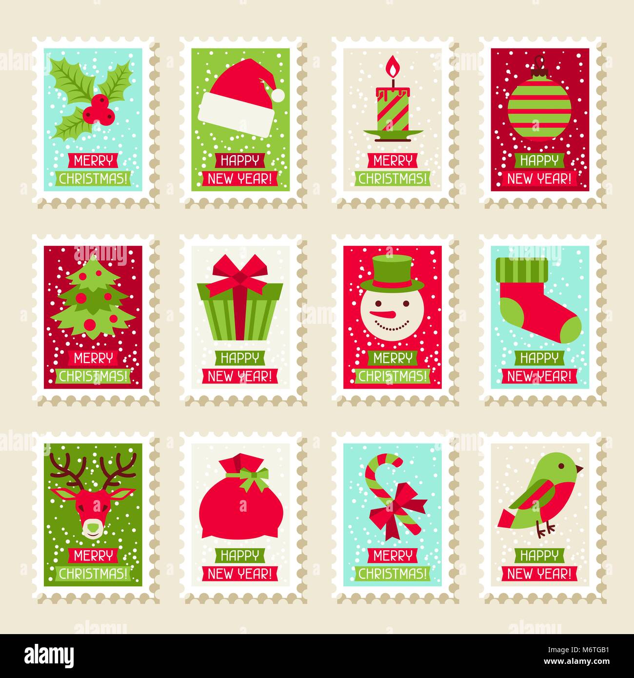 Christmas Postage Stamp