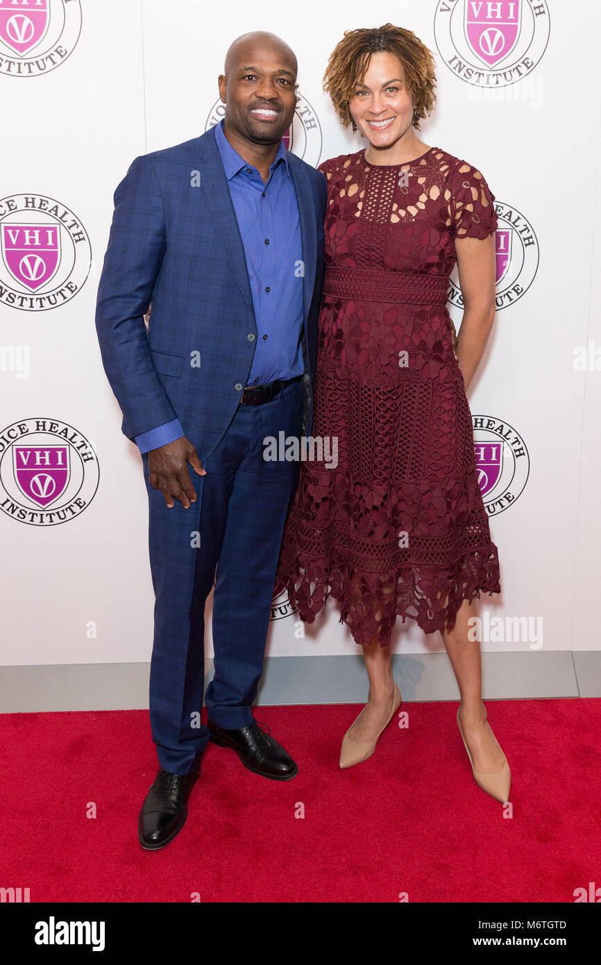 New York, United States. 05th Mar, 2018. Harold Reynolds, Kelly Reynolds attend the Raise Your Voice concert to benefit 15th anniversary Voice Health Institute fund at Alice Tully Hall Credit: Lev Radin/Pacific Press/Alamy Live News Stock Photo
