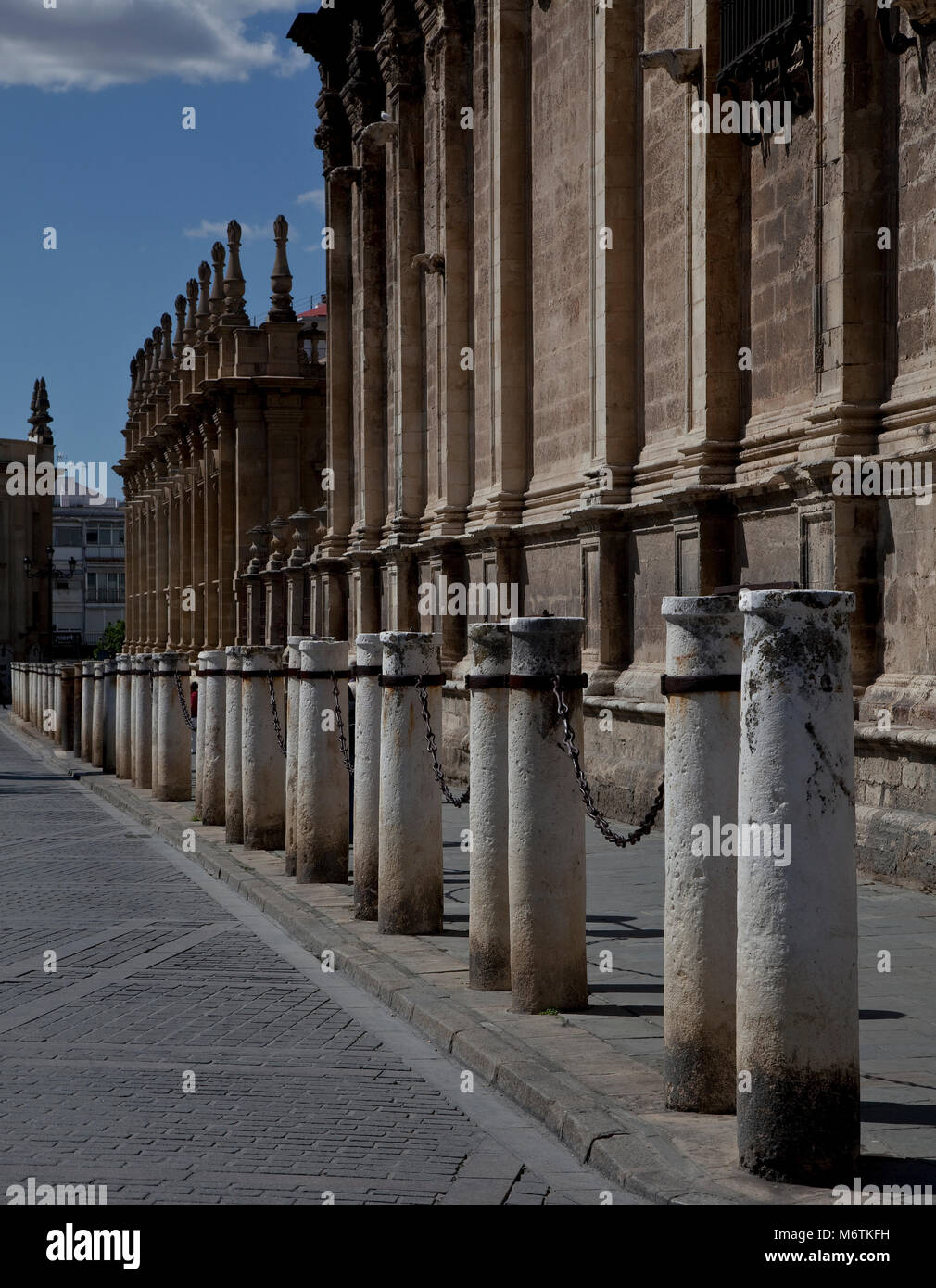 Sevilla, Kathedrale. Poller Stock Photo