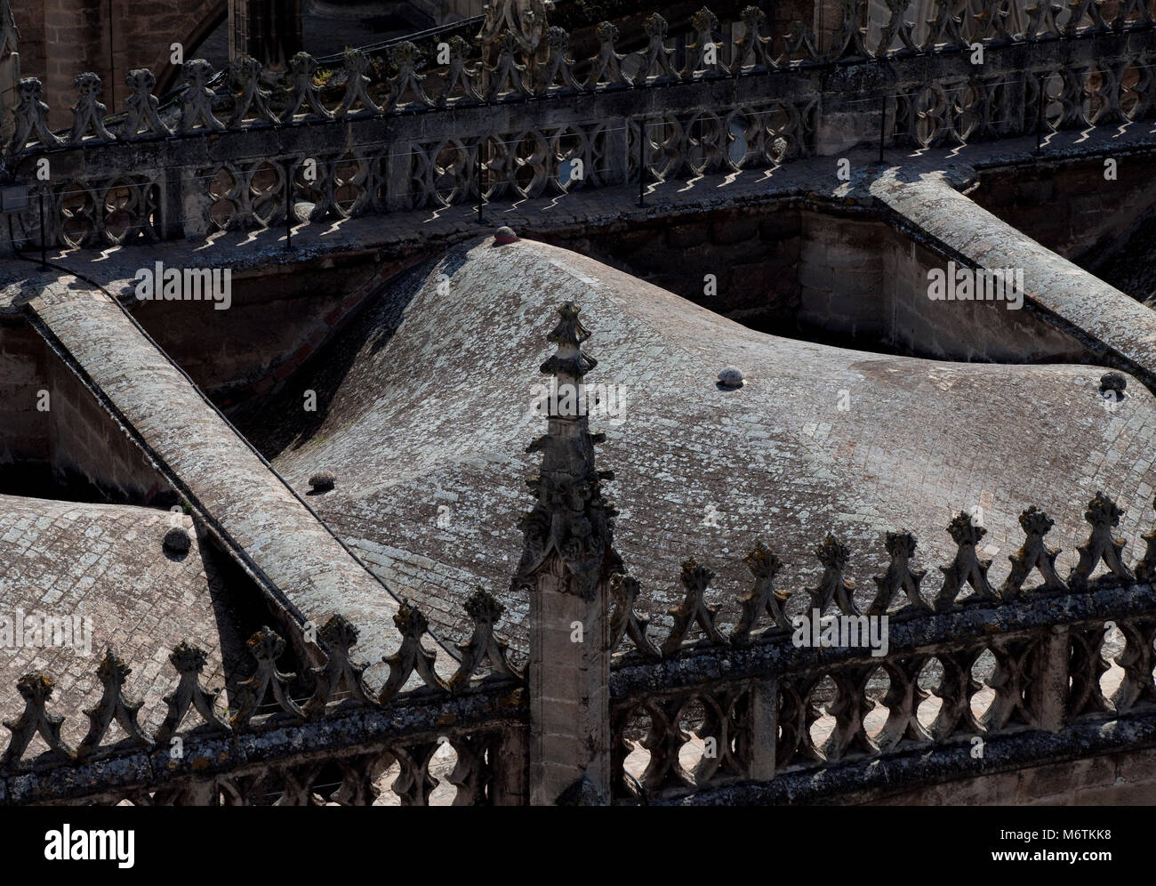 Sevilla, Kathedrale. Dachlandschaft Stock Photo