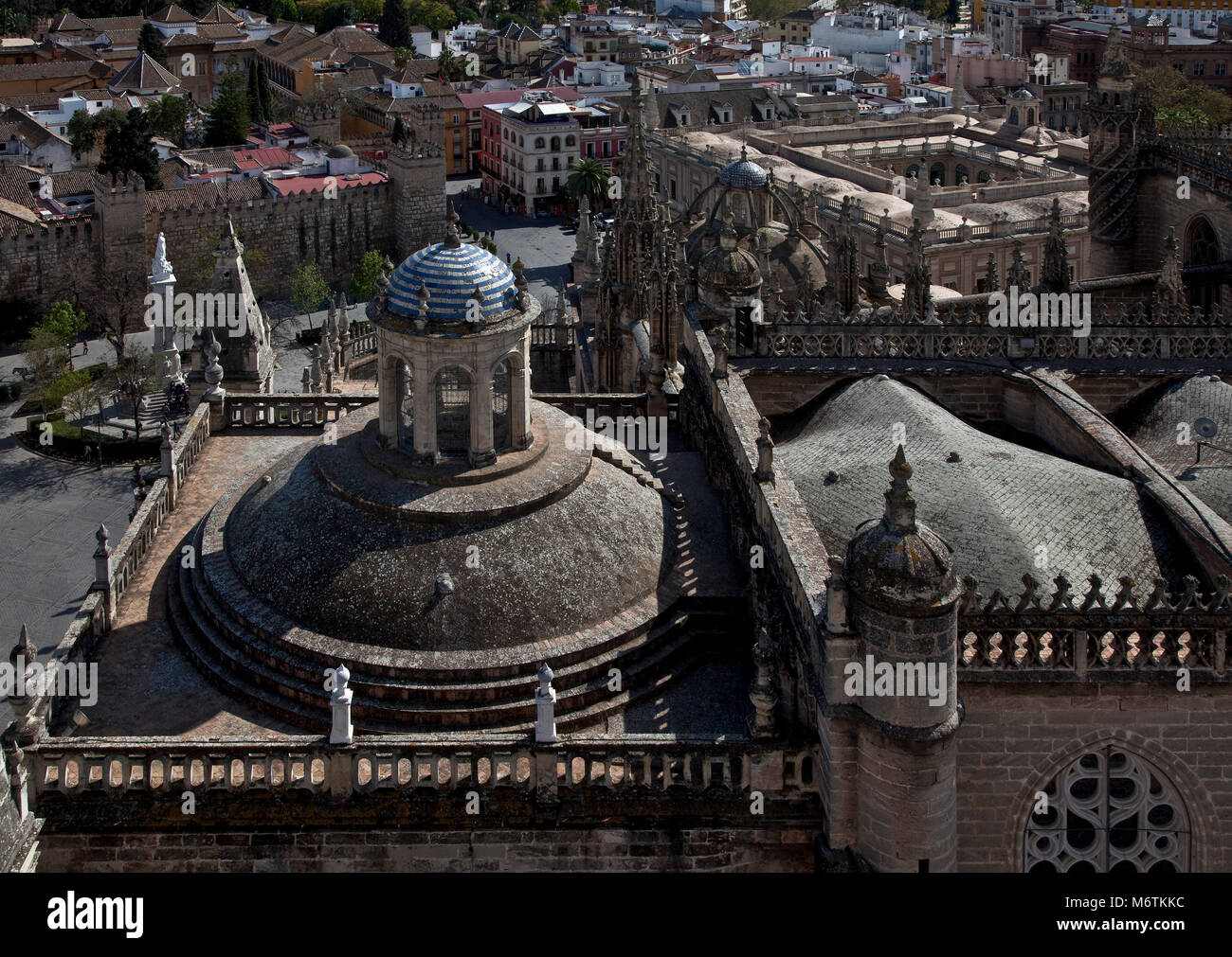 Sevilla, Kathedrale. Kuppeldach mit Laterne über der Königlichen Kapelle Sevilla Stock Photo