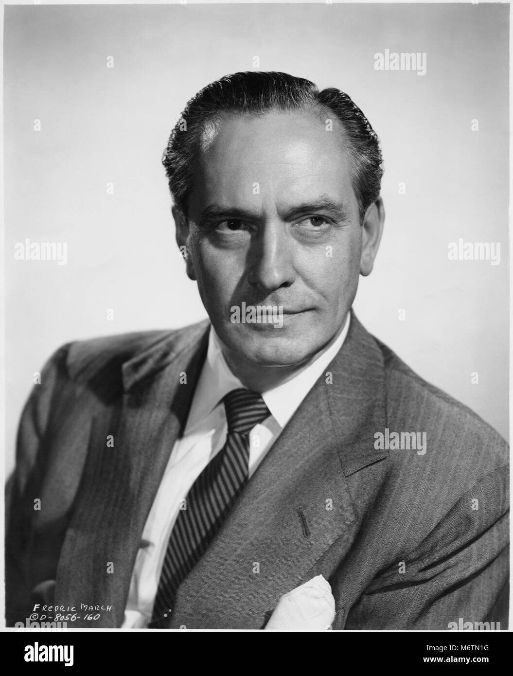 Fredric March, Publicity Portrait for the Film, 'Death of a Salesman', Columbia Pictures, 1951 Stock Photo