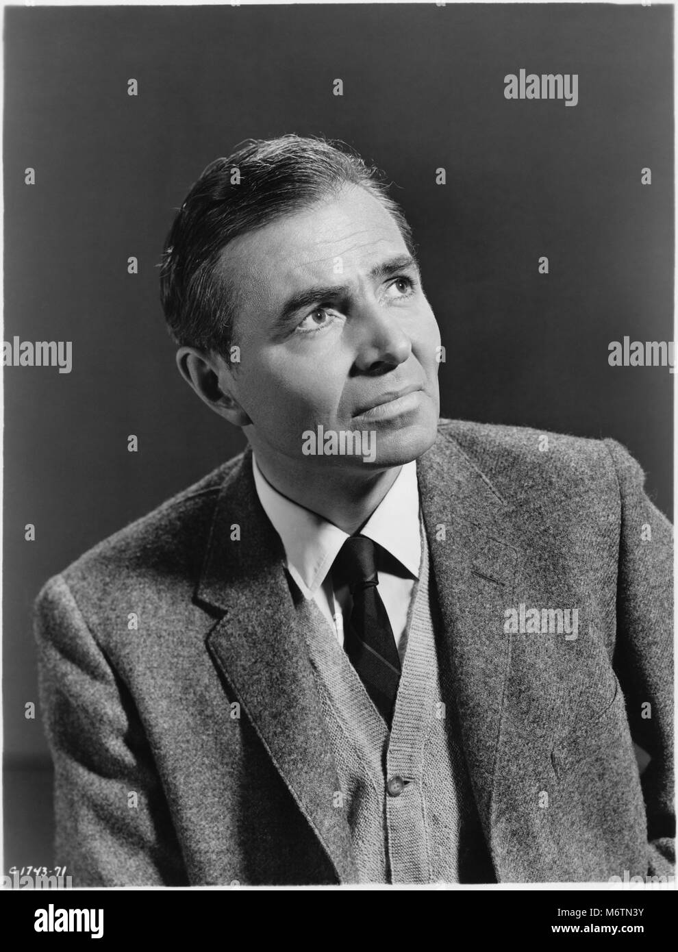 James Mason, Publicity Portrait for the Film, 'North by Northwest', directed by Alfred Hitchcock, MGM, 1959 Stock Photo
