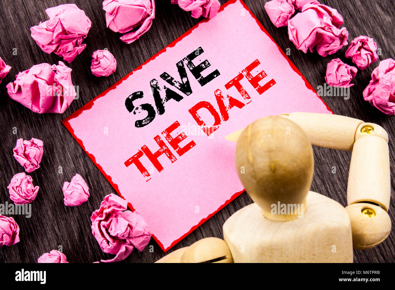 Conceptual Hand Text Showing Save The Date Concept Meaning Wedding 