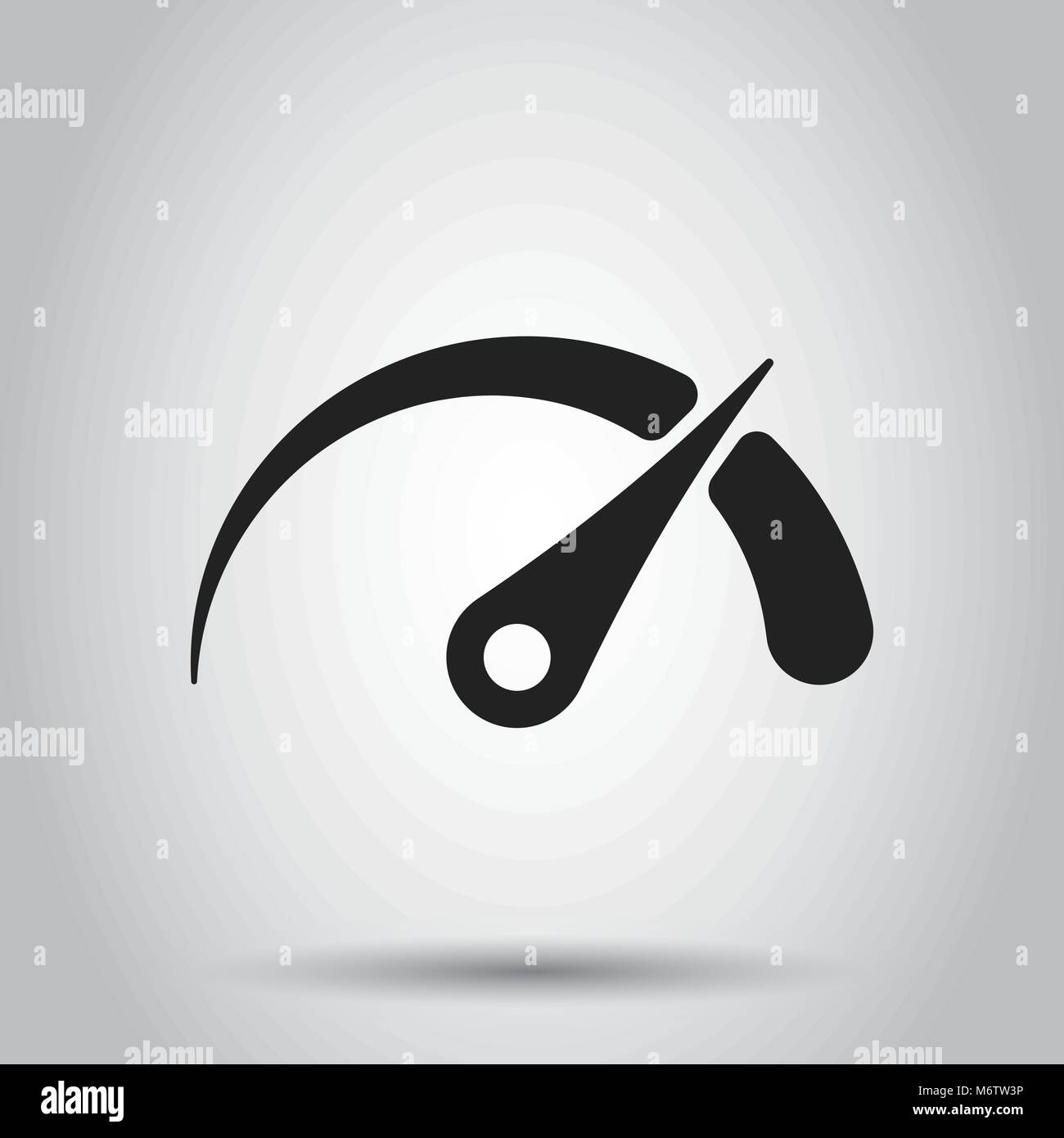 Dashboard vector icon. Level meter speed vector illustration Stock ...