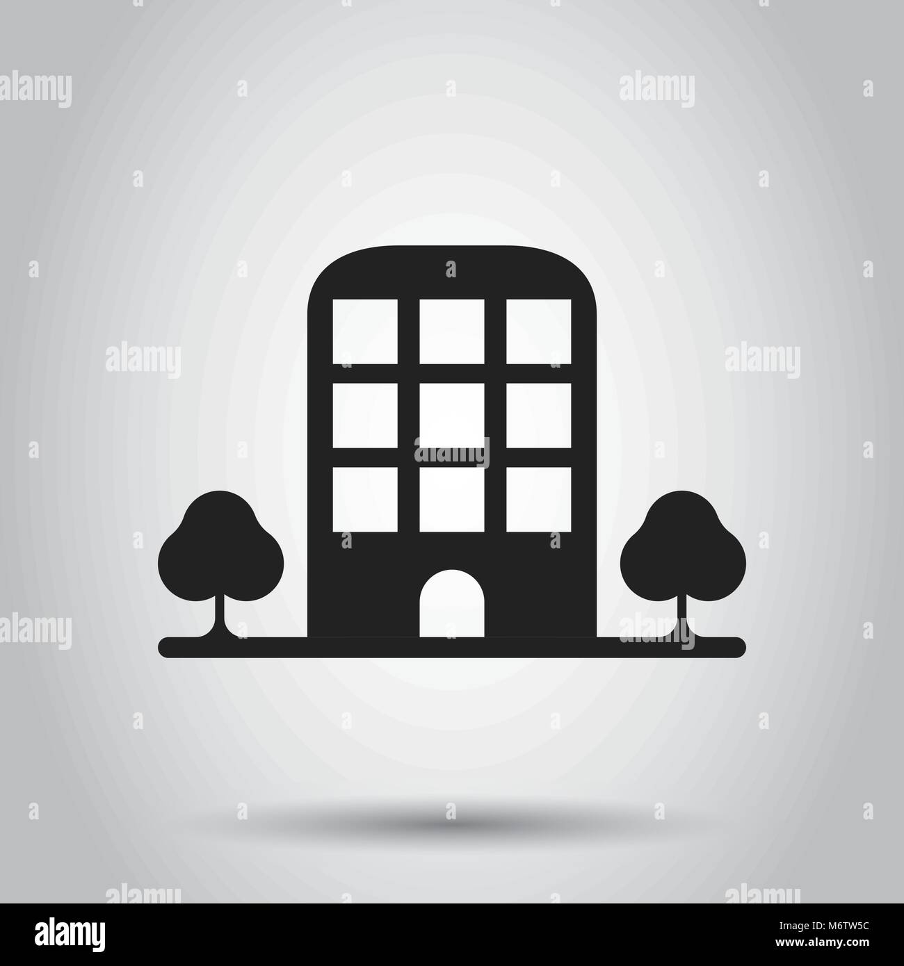 Green factory building icon hi-res stock photography and images - Alamy