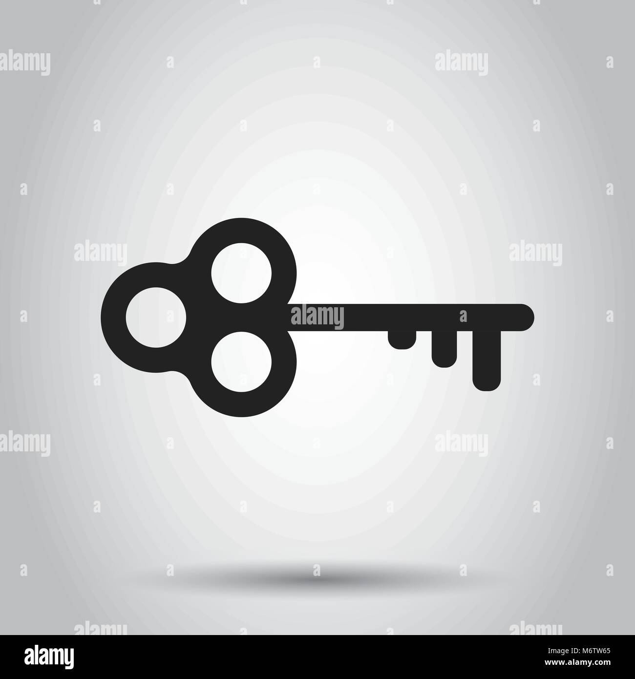 Key vector icon. Key flat illustration Stock Vector Image & Art - Alamy