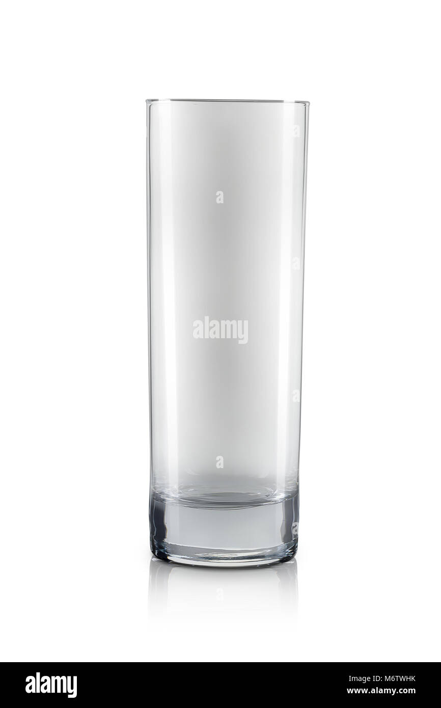 Empty cocktail tall glass on a white background Stock Photo