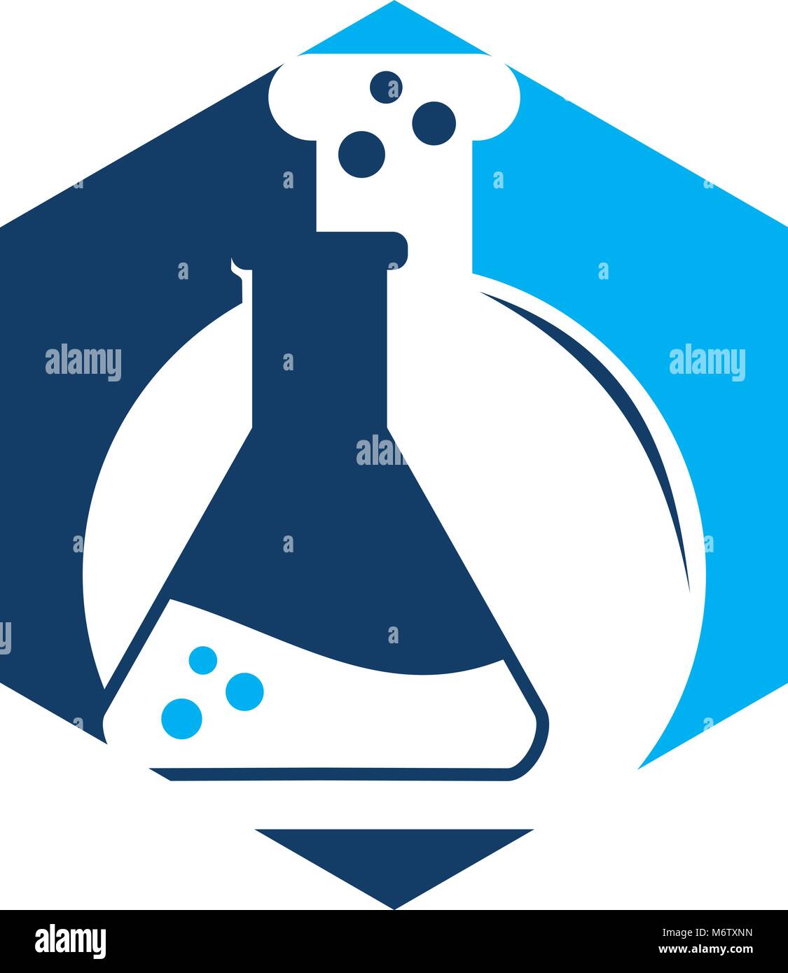 Flask hexagon Logo Design Template Vector Stock Vector Image & Art - Alamy