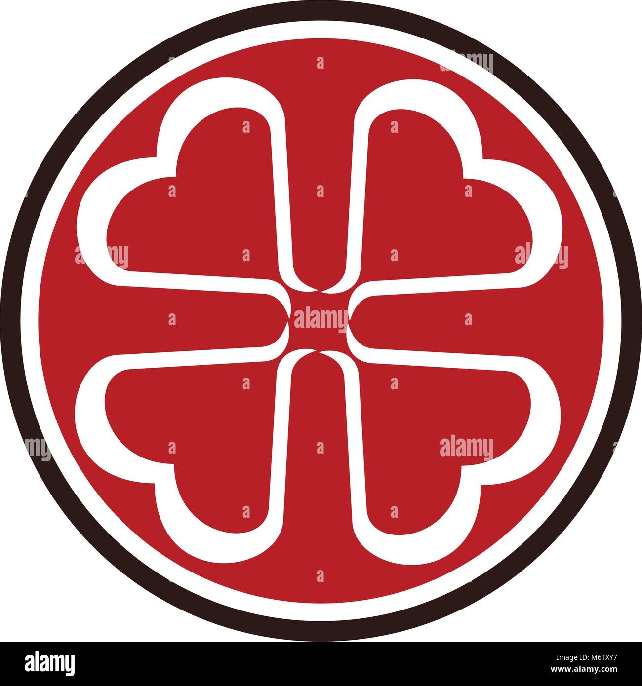 Love Flower Logo Stock Vector Image & Art - Alamy