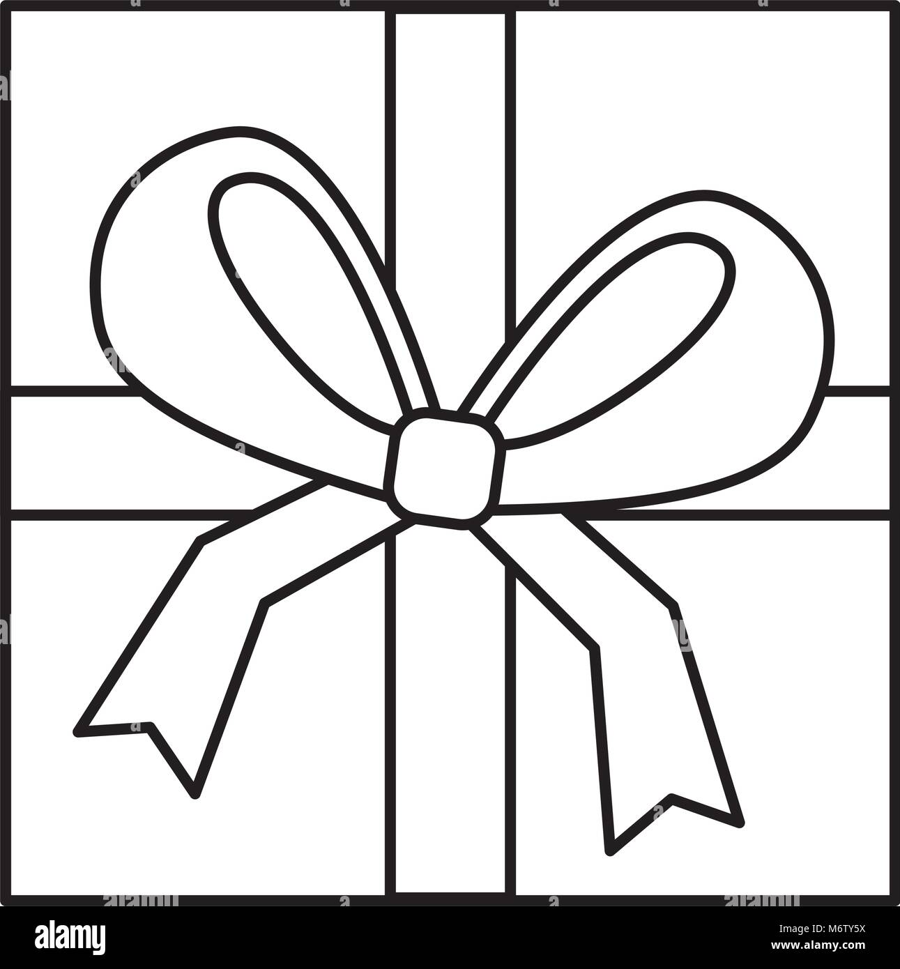 Download Square Gift Box With Bow And Ribbon Top View Closed Vector Stock Vector Image Art Alamy PSD Mockup Templates