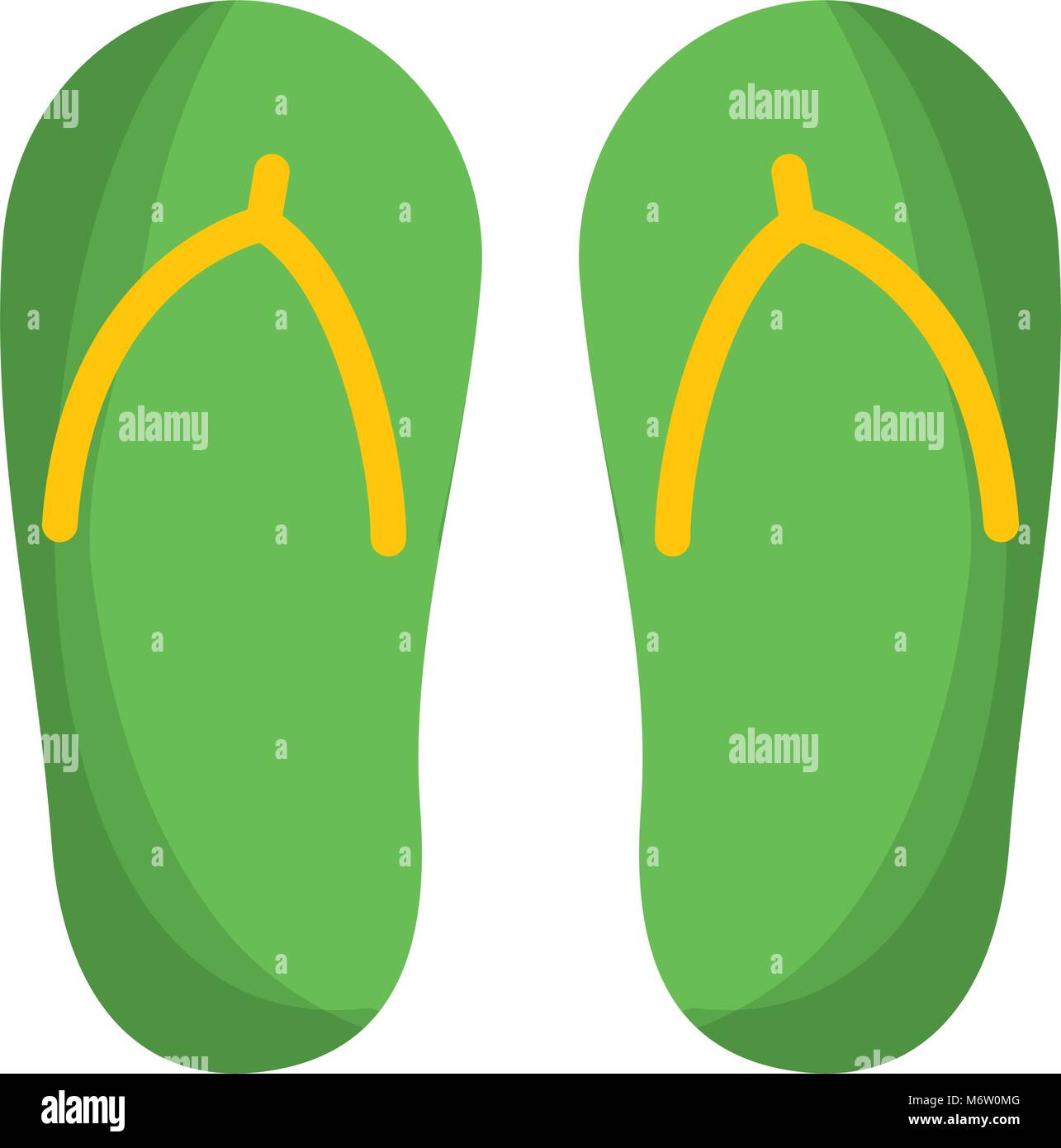 flip flop footwear rubber accessory vector illustration Stock Vector ...
