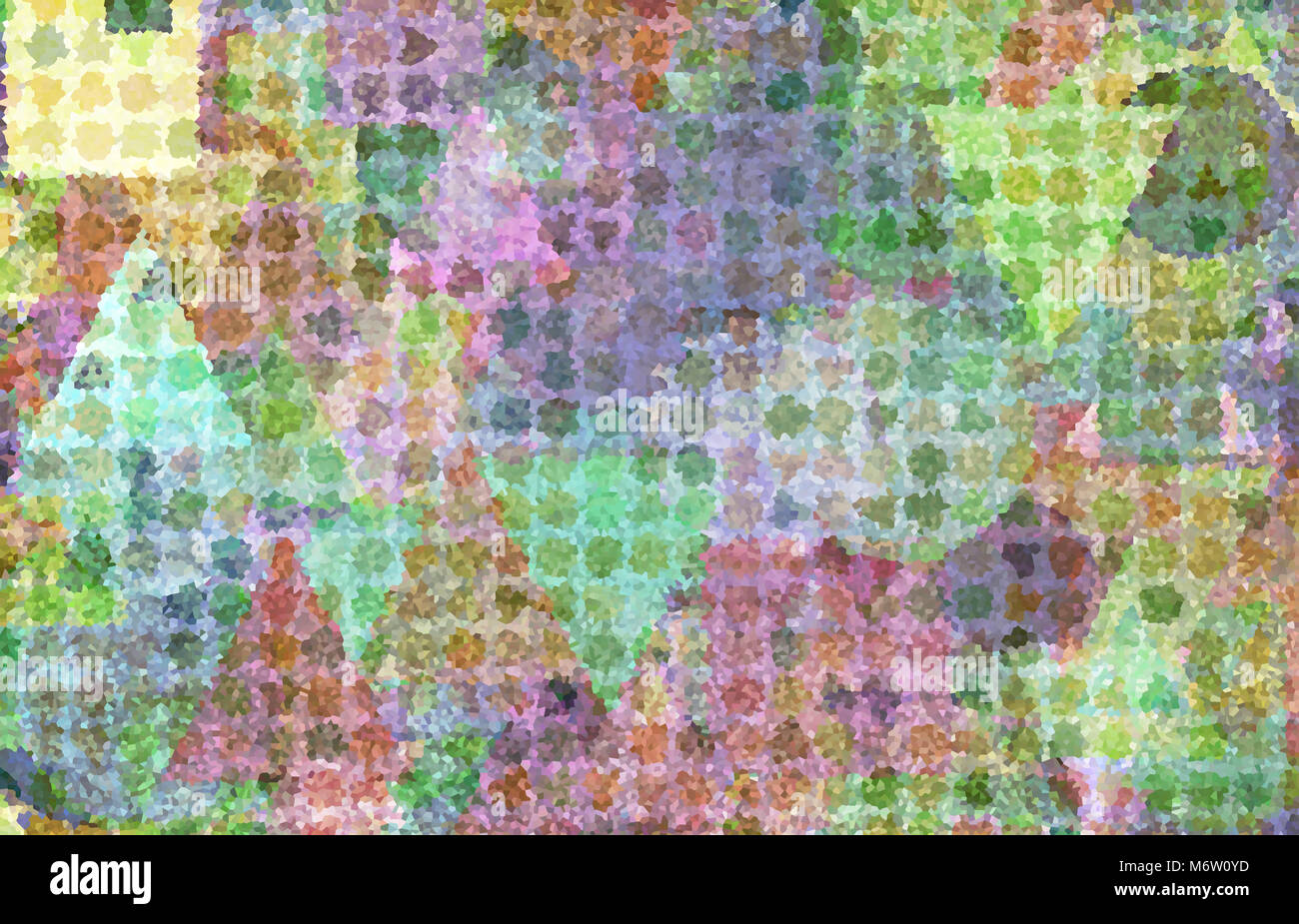 Generative multiple shapes pixel mosaic for design wallpaper, texture ...