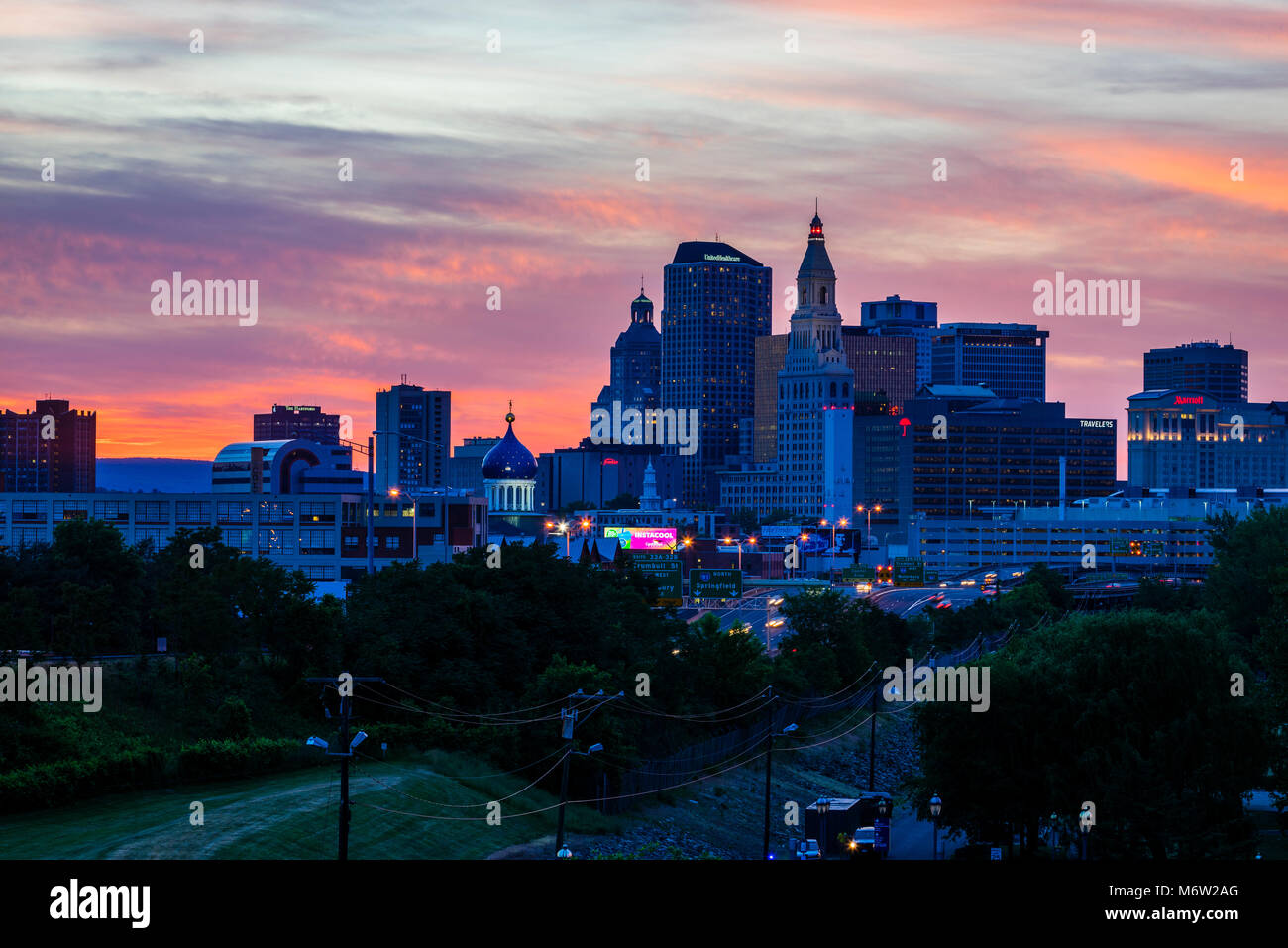 Hartford Skyline Hartford, Connecticut, USA Stock Photo - Alamy