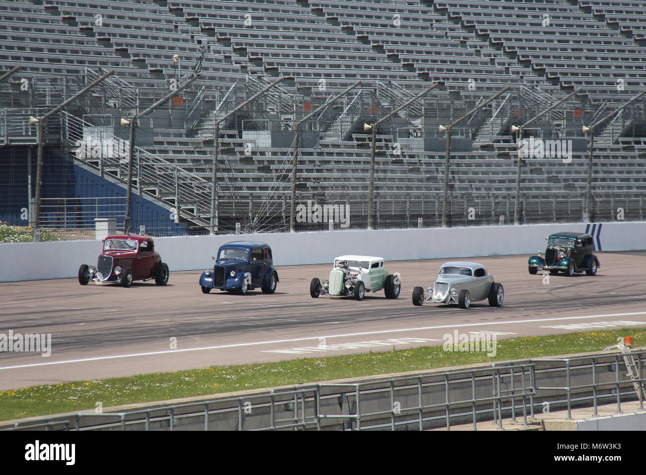 Hot Rods at Rockingham Stock Photo Alamy