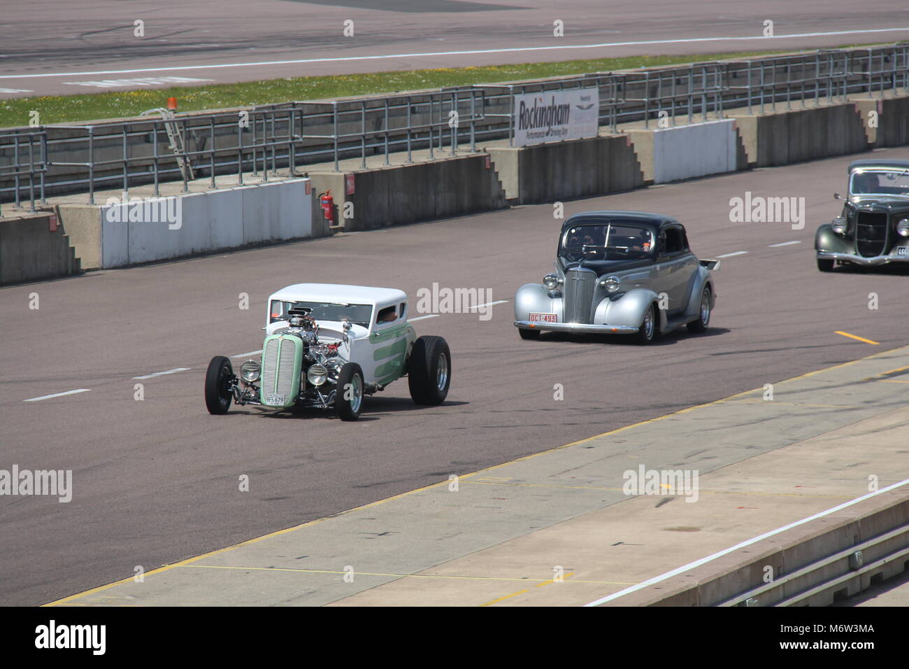 Hot Rods at Rockingham Stock Photo Alamy