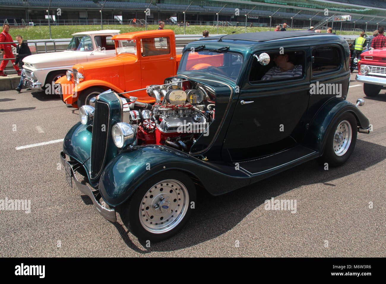 Hot Rods at Rockingham Stock Photo Alamy
