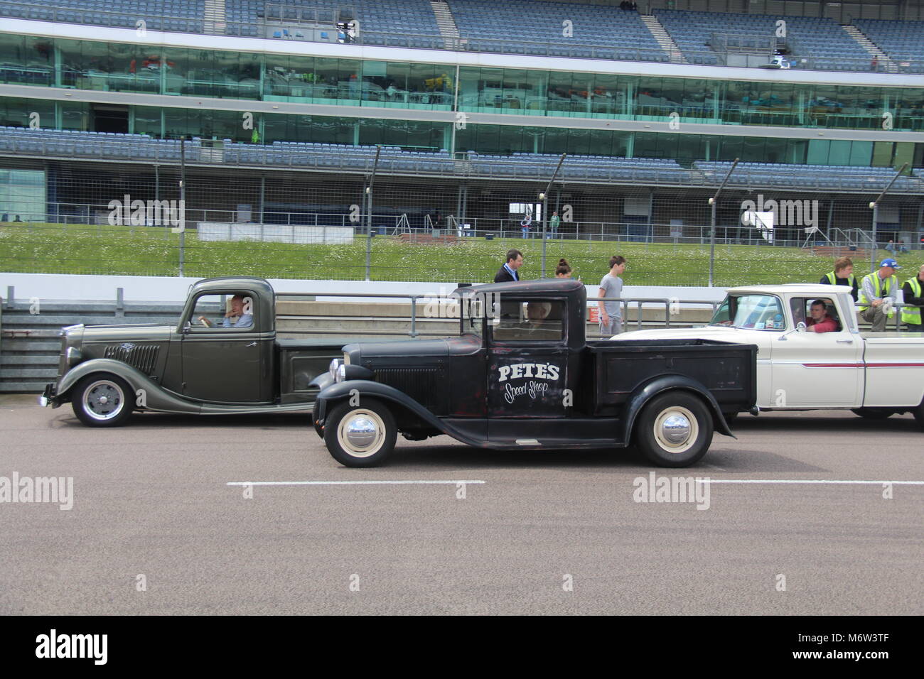 Hot Rods at Rockingham Stock Photo Alamy
