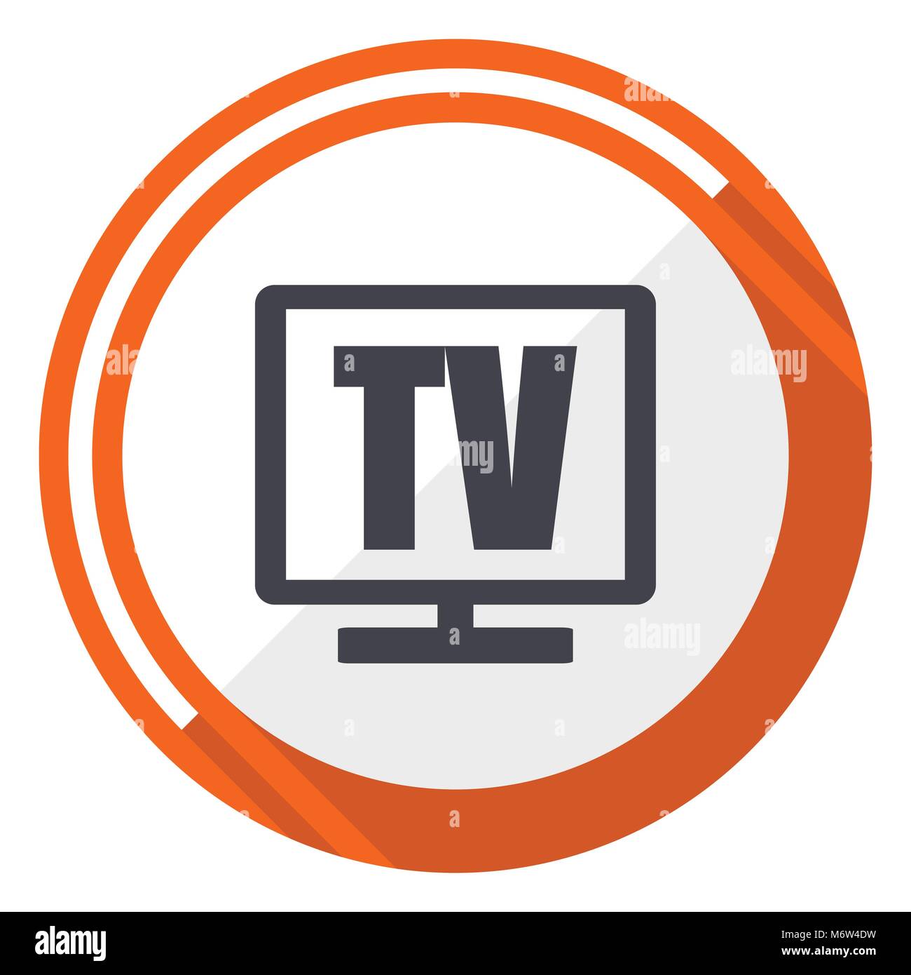 Tv vector icon Stock Vector Image & Art - Alamy