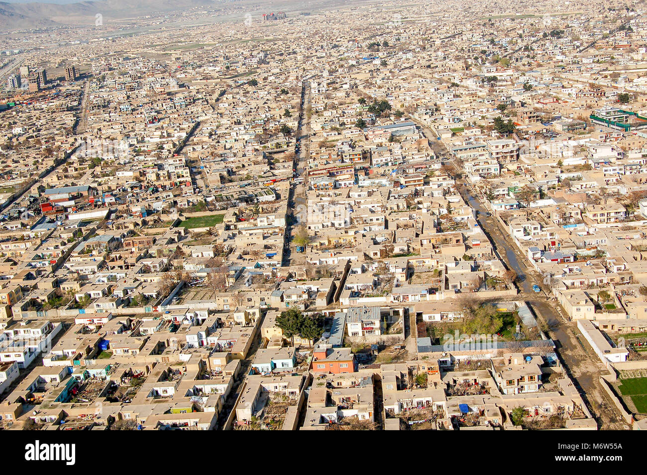 Aerial photo of Kabul Afghanistan of