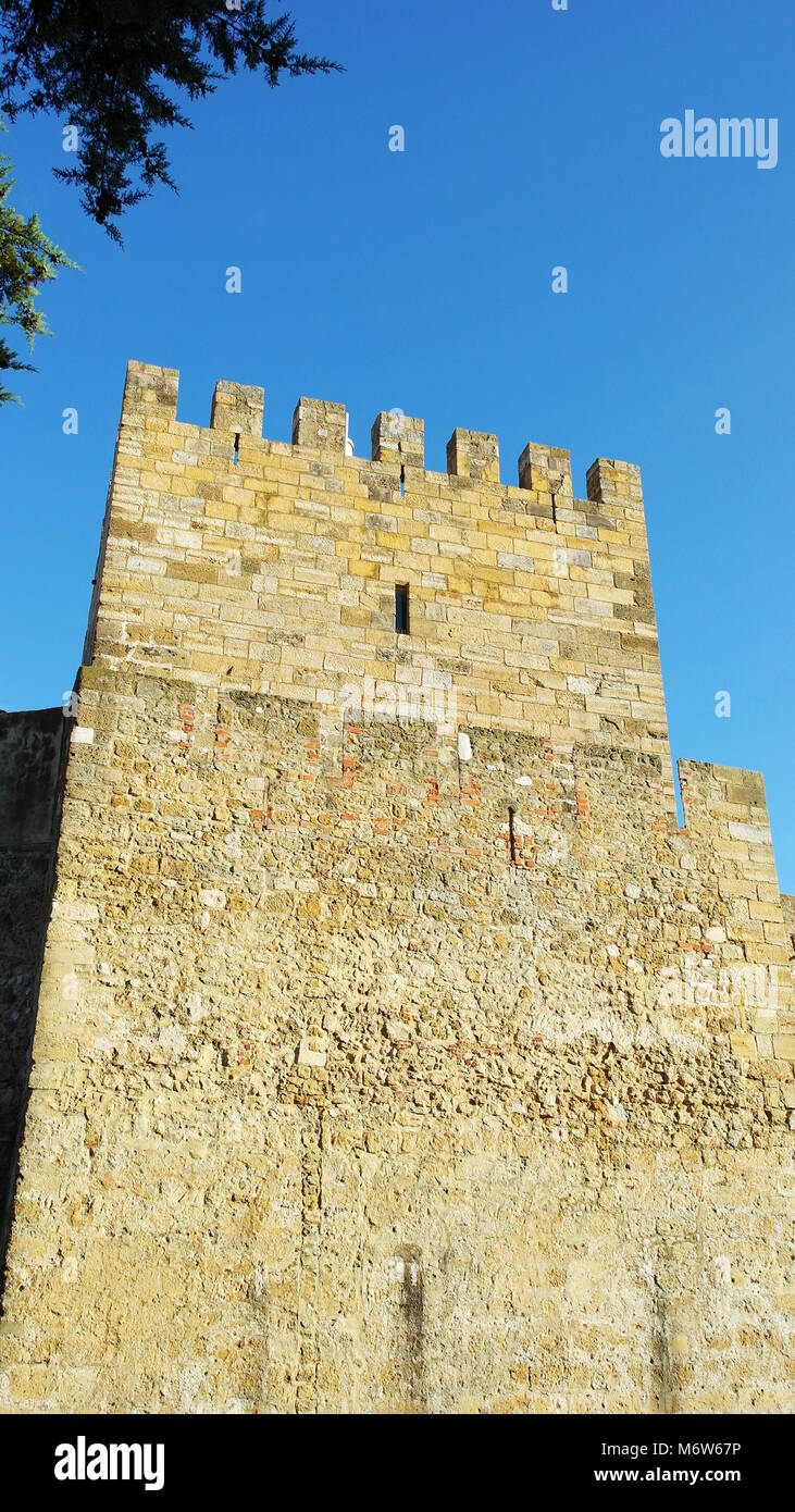 Castle of Saint Geroge. Lisbon, Portugal Stock Photo