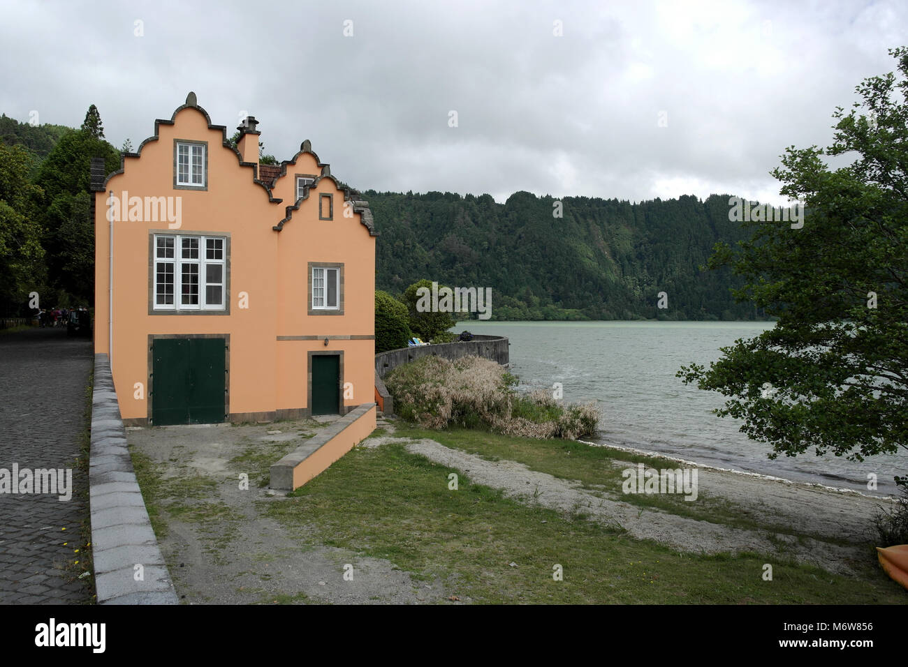 House near Furnas lake, Sao Miguel island, Portugal Stock Photo Alamy