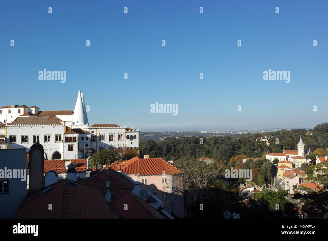 Sintra National Palace, Sintra, Portugal Stock Photo Alamy