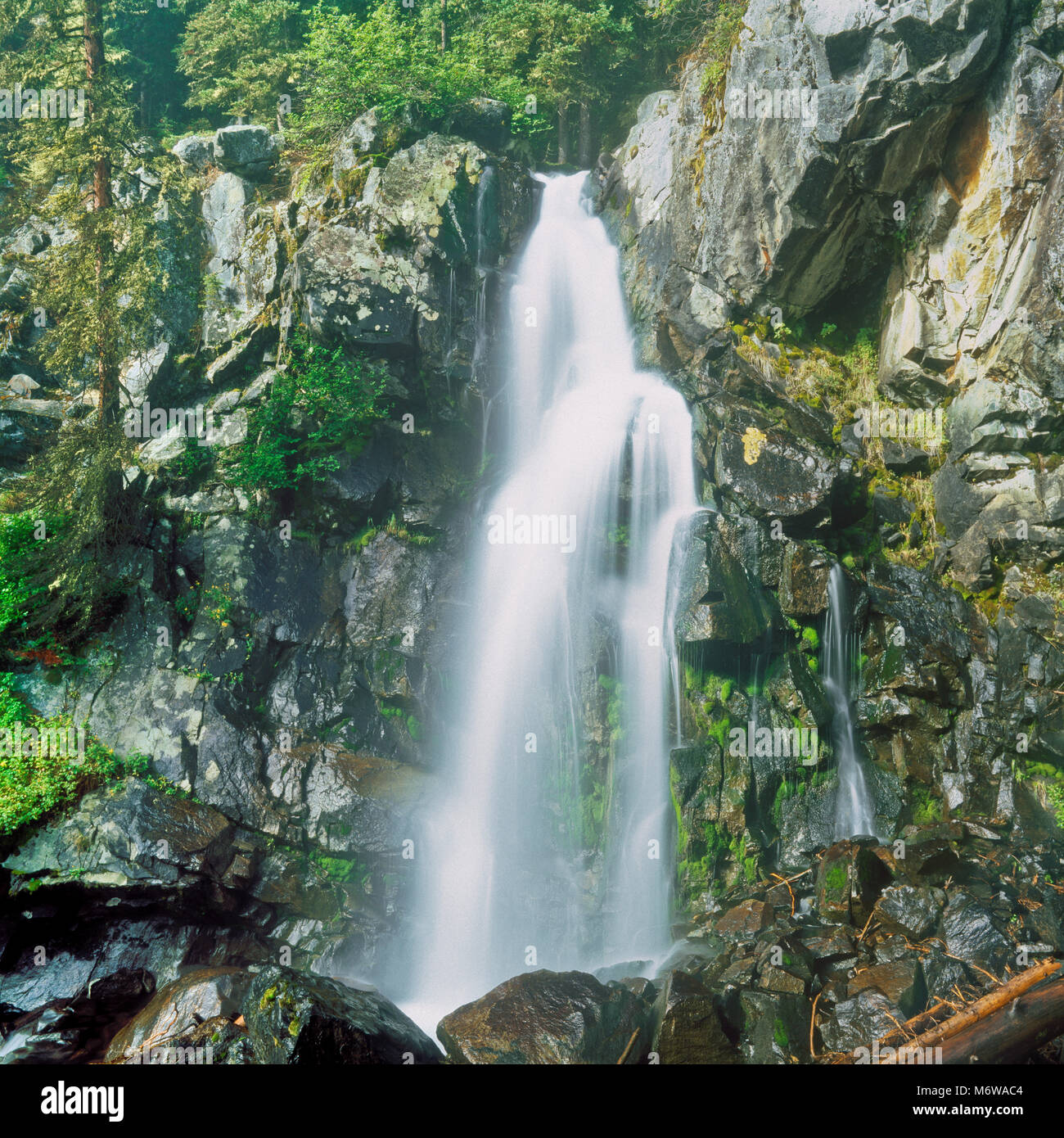 pioneer falls in the spanish peaks unit of the lee metcalf wilderness ...