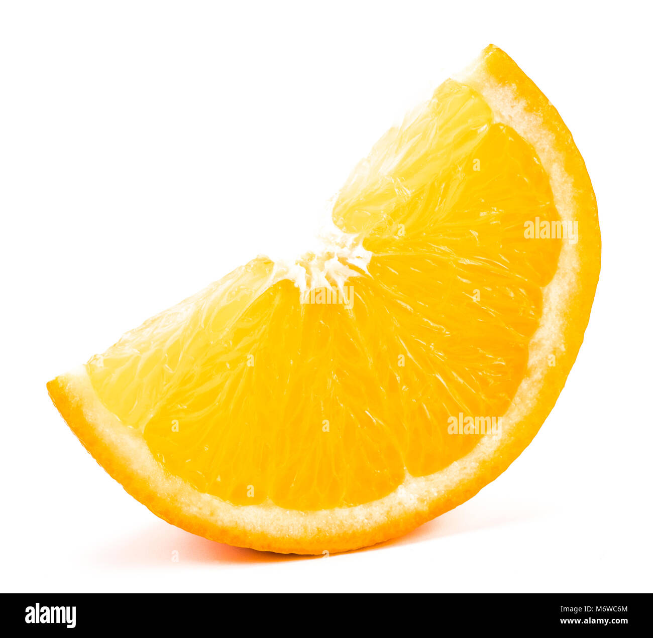 orange slice isolated on the white background Stock Photo - Alamy