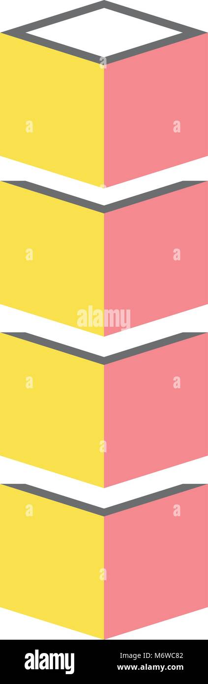 cubic set matrix geometric icons Stock Vector Image & Art - Alamy