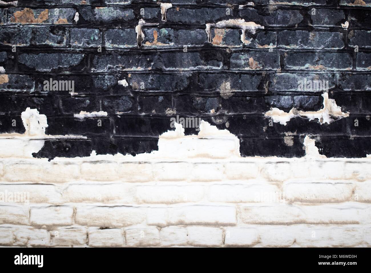 old white and black brick wall texture for background Stock Photo - Alamy
